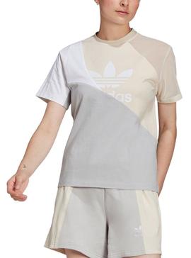 Camiseta Adidas Adicolor Split Trefoil Multi Mujer 