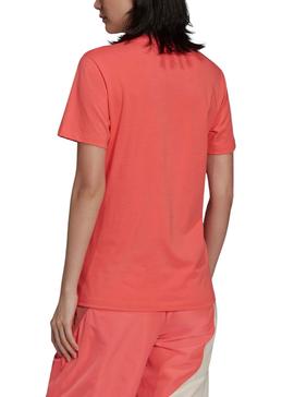 Camiseta Adidas Trefoil Classics Rosa para Mujer