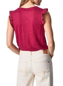 Camiseta Pepe Jeans Daysies Rosa para Mujer 