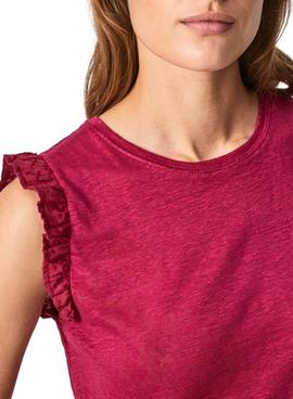 Camiseta Pepe Jeans Daysies Rosa para Mujer 