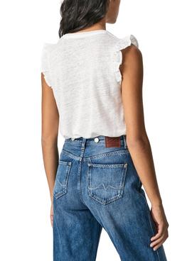 Camiseta Pepe Jeans Daysies Blanca para Mujer