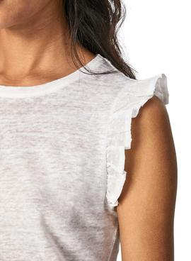 Camiseta Pepe Jeans Daysies Blanca para Mujer