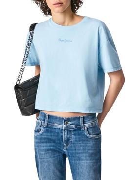 Camiseta Pepe Jeans Nina Azul para Mujer