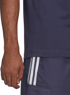 Camiseta Adidas 3 Bandas Marino para Hombre