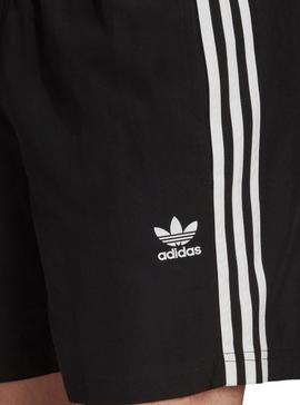 Bañador Adidas 3 Bandas Negro para Hombre