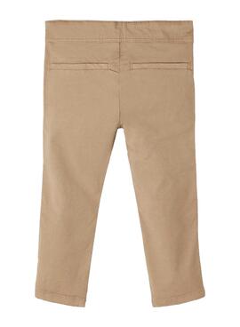 Pantalon Name It Chino Robin Tostado Niño Mini