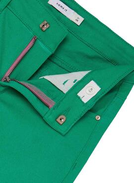 Pantalon Name It Wide Tazza Verde para Niña