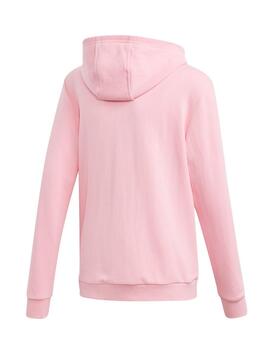 Sudadera Adidas Hoodie Trefoil Rosa Para Niña