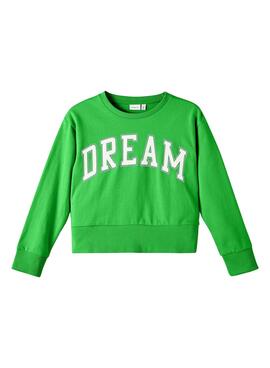 Sudadera Name It Tiala Dream Verde para Niña