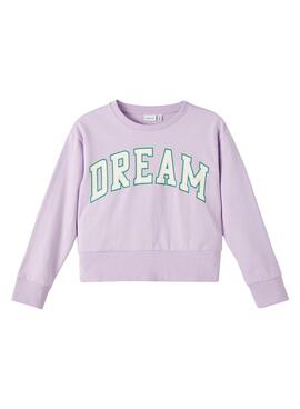 Sudadera Name It Tiala Dream Lila para Niña