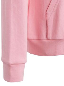 Sudadera Adidas Hoodie Trefoil Rosa Para Niña