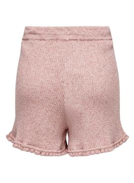 Short Only Lina Ruffle Rosa para Mujer