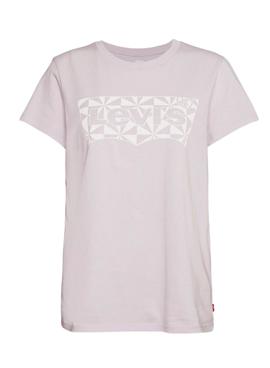 Camiseta Levis The Perfect Tee Lila para Mujer