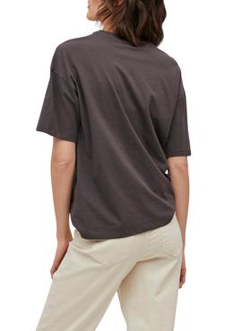 Camiseta Vila Julietta City Milan Gris para Mujer