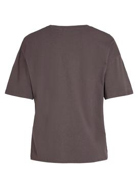 Camiseta Vila Julietta City Milan Gris para Mujer