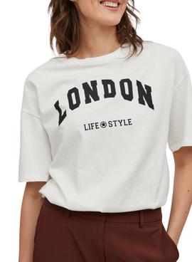 Camiseta Vila Julietta City London Blanca Mujer