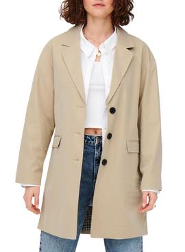 Abrigo Only Isabelle Blazer Beige para Mujer