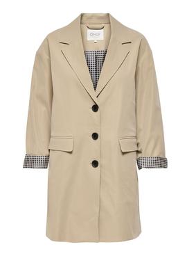 Abrigo Only Isabelle Blazer Beige para Mujer