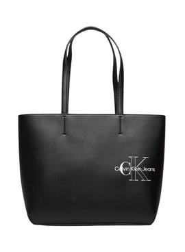 Bolso Calvin Klein Sculpted Shopper Negro Mujer