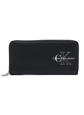 Cartera Calvin Klein Sculpted Zip Around Negra 