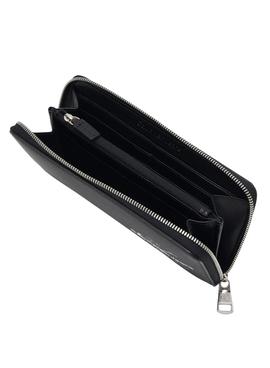 Cartera Calvin Klein Sculpted Zip Around Negra 