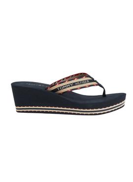 Sandalias Tommy Hilfiger Shiny Touches High Marino