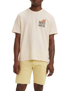 Camiseta Levis Relaxed Bi Fresh Beige para Hombre