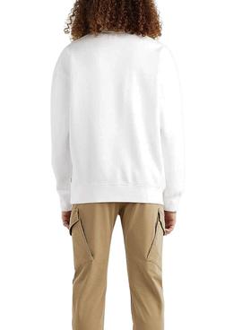 Sudadera Levis Relaxed Graphic Crew Blanca Hombre