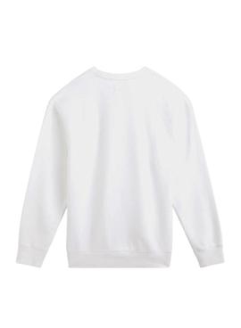 Sudadera Levis Relaxed Graphic Crew Blanca Hombre