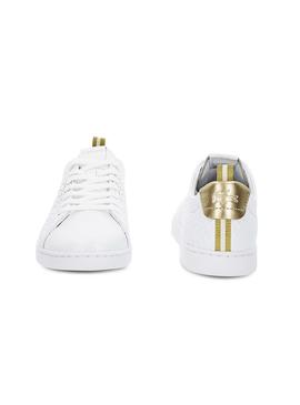 Zapatilla Lacoste Carnaby Evo 119 Dorado Mujer