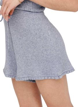 Short Only Lina Ruffle Azul para Mujer