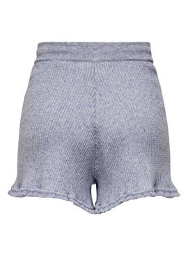 Short Only Lina Ruffle Azul para Mujer