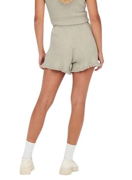 Short Only Lina Ruffle Verde para Mujer