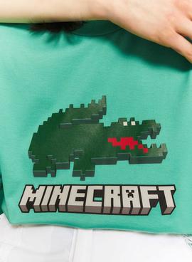 Camiseta Lacoste x Minecraft Verde Unisex