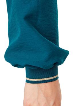 Blusa Naf Naf Puños Elasticos Azul para Mujer