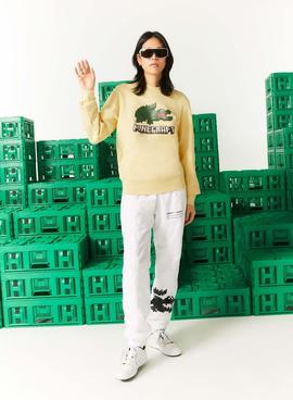 Sudadera Lacoste x Minecraft Unisex Amarillo