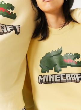 Sudadera Lacoste x Minecraft Unisex Amarillo