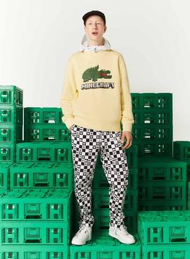 Sudadera Lacoste x Minecraft Unisex Amarillo