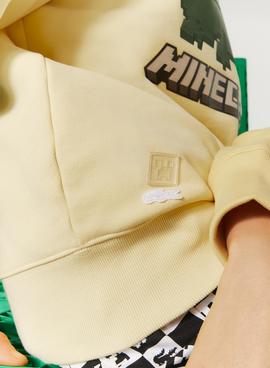 Sudadera Lacoste x Minecraft Unisex Amarillo