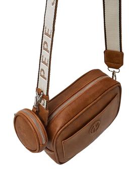 Bolso Pepe Jeans Bassy Marron para Mujer