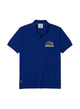 Polo Lacoste x Minecraft Classic Fit Unisex Azul