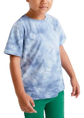 Camiseta Mayoral Tie Dye Azul para Niño