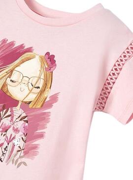 Camiseta Mayoral Muñeca Rosa para Niña