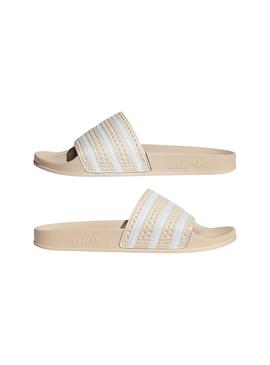 Chanclas Adidas Adilette Beige para Mujer