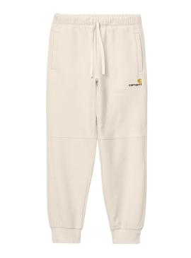 Pantalon Carhartt American Script Beige Hombre