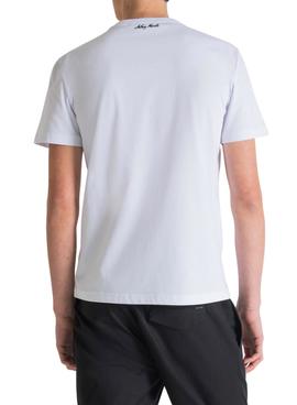 Camiseta Antony Morato Palmeras Blanco Para Hombre