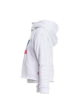 Sudadera Levis Mystery Blanco Para Niña