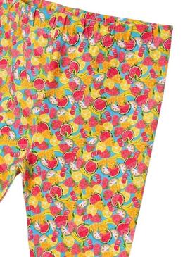 Conjunto Mayoral Leggings Corto Azul Frutas Niña