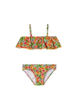 Bikini Mayoral Volante Floral Para Niña