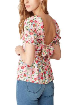 Blusa Naf Naf Estampado Floral Rosa para Mujer